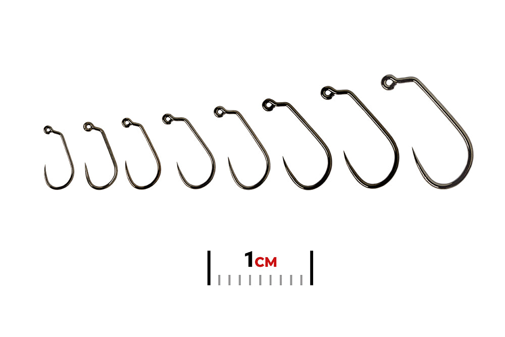 Fulling Mill Jig Force Hook Black Nickel Barbless