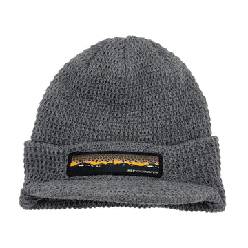 Brown Trout Mountains Brimmed Knit Hat