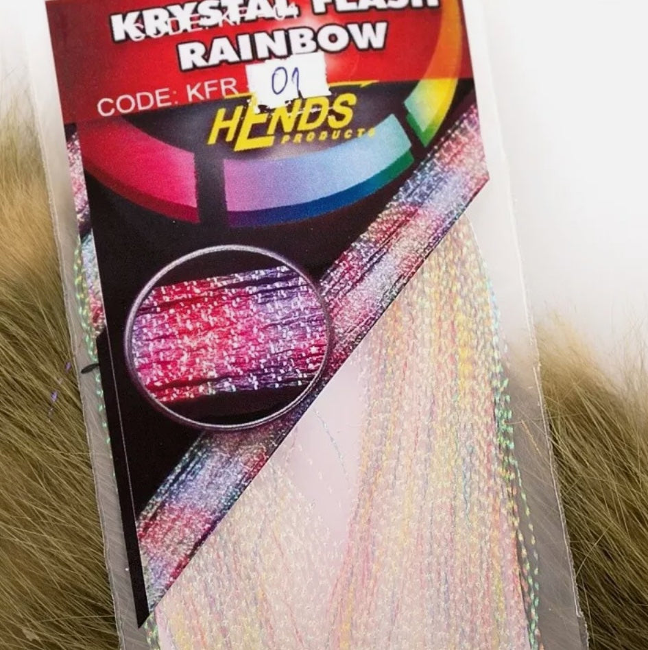 Krystal Flash Rainbow White