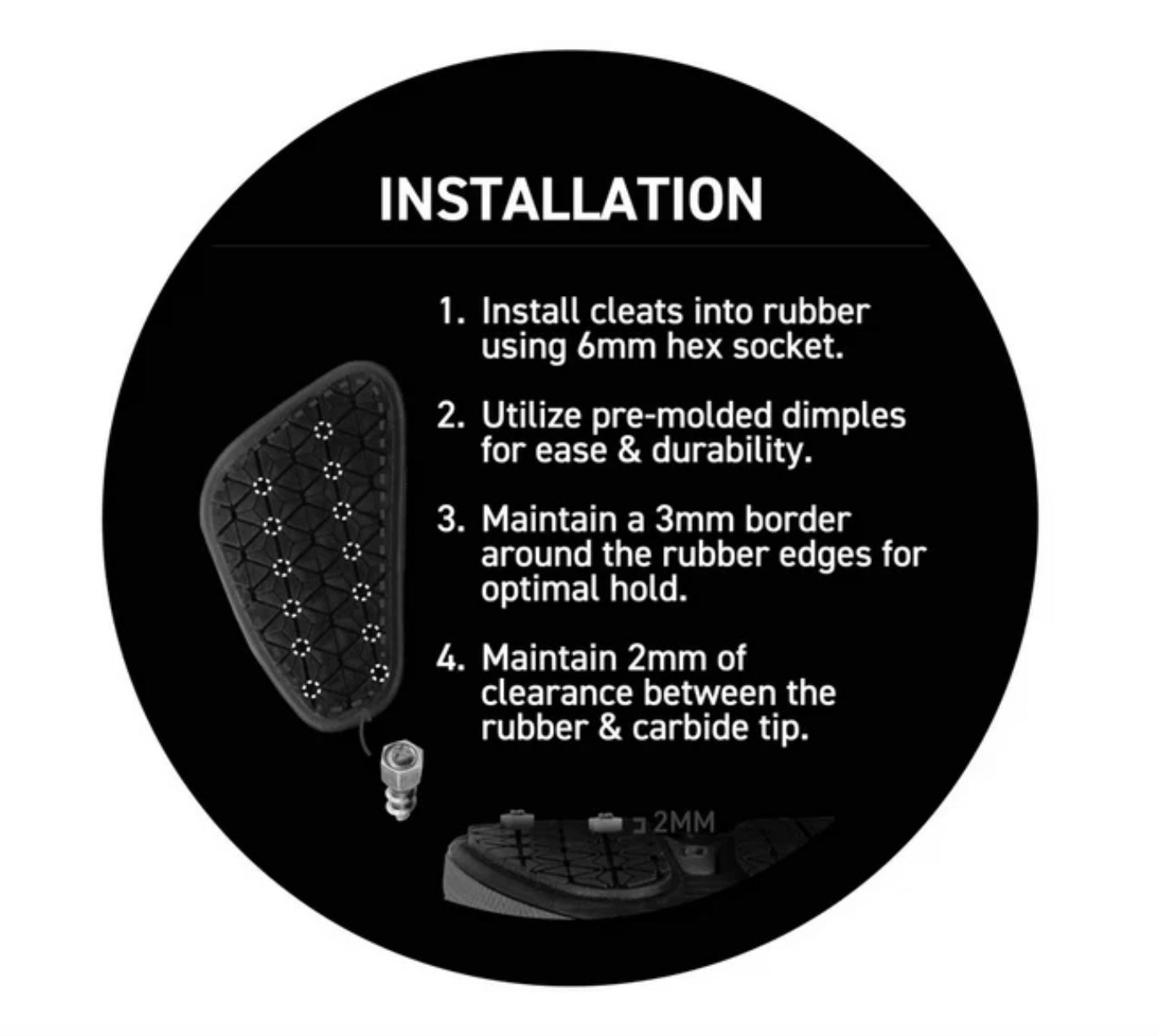Korkers Xtra-Bite Carbide Screw-in Cleats (24 Pack)