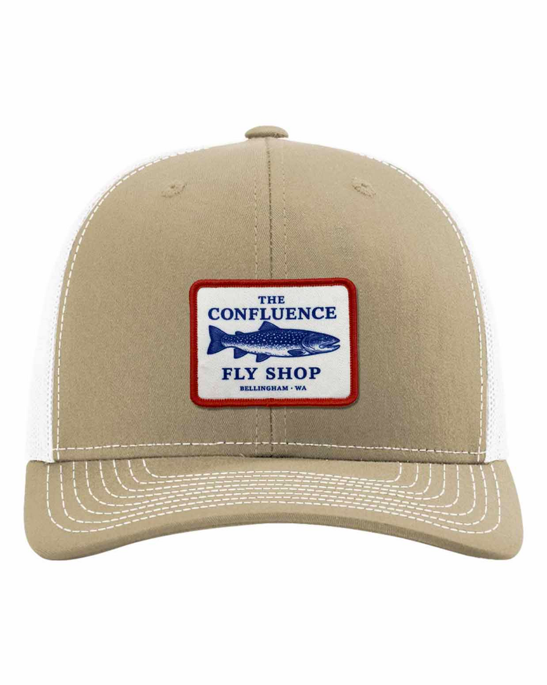 Confluence Logo Patch Hat - Bull Trout - Khaki/White
