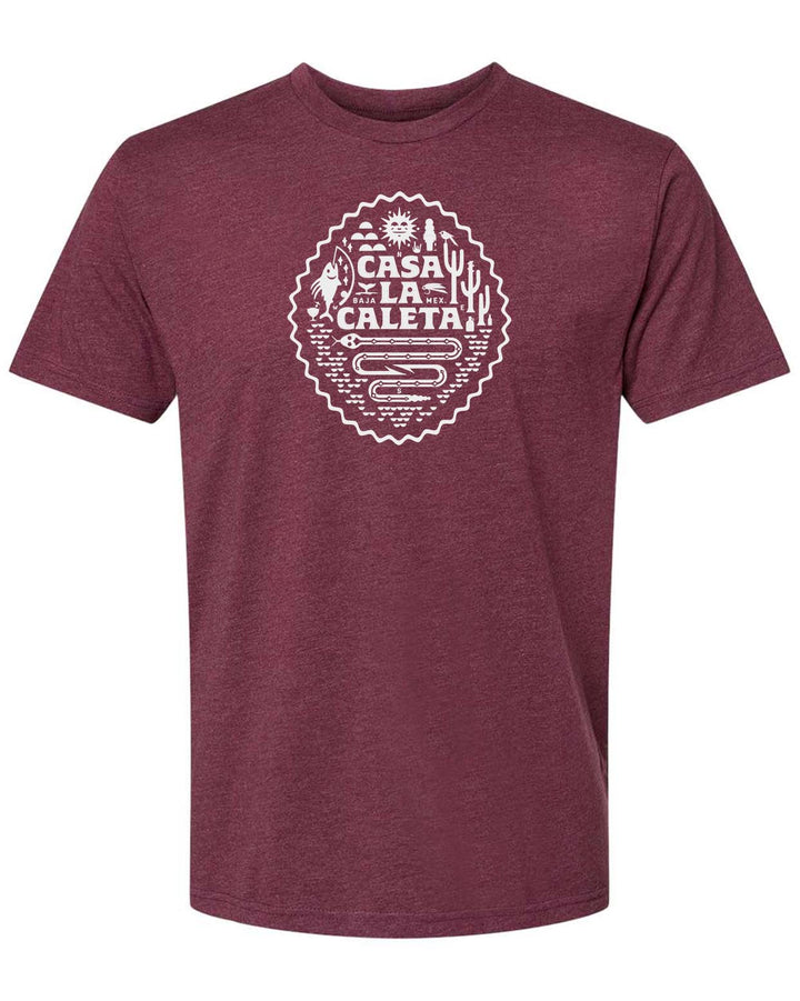 Casa La Caleta Bonus Tee - Heather Maroon