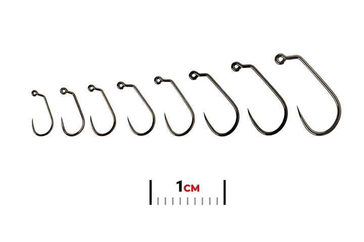 Fulling Mill Jig Force Hook Black Nickel Barbless