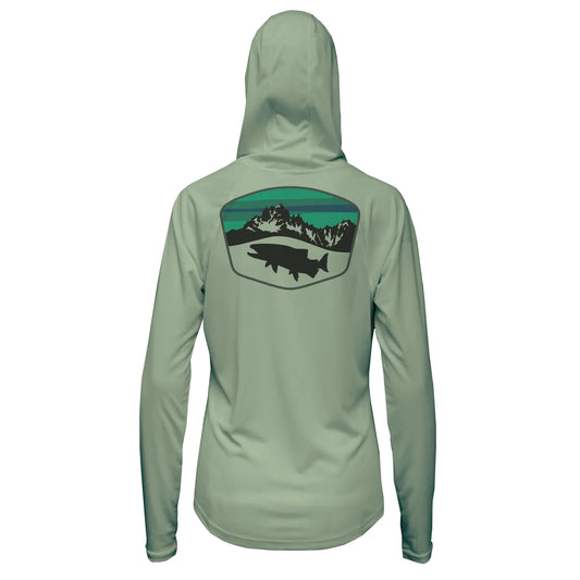 Rep Your Water Mountain Trout Womens ECO50 Sun Hoody