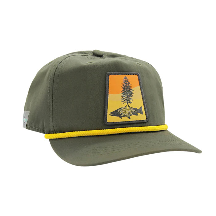 Fly Fishing Roots 5 Panel Hat
