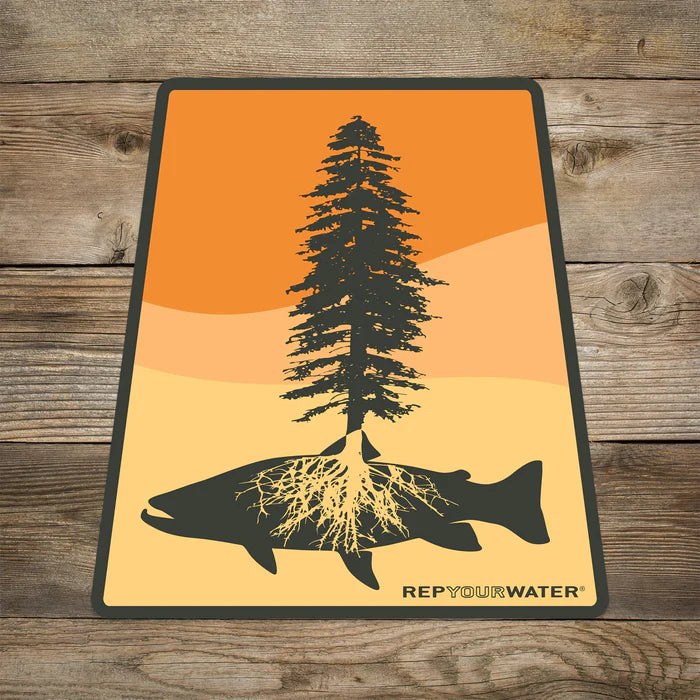 Fly Fishing Roots Sticker