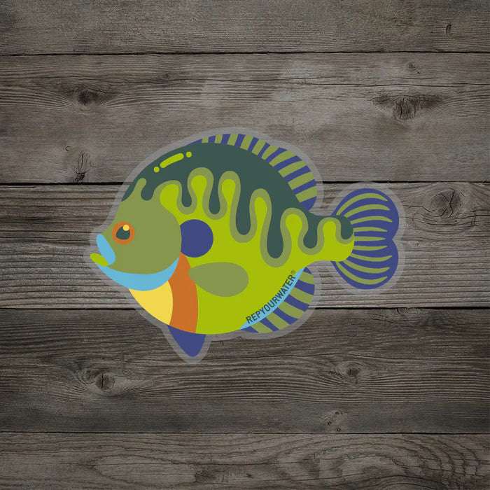 Retro Bluegill Sticker