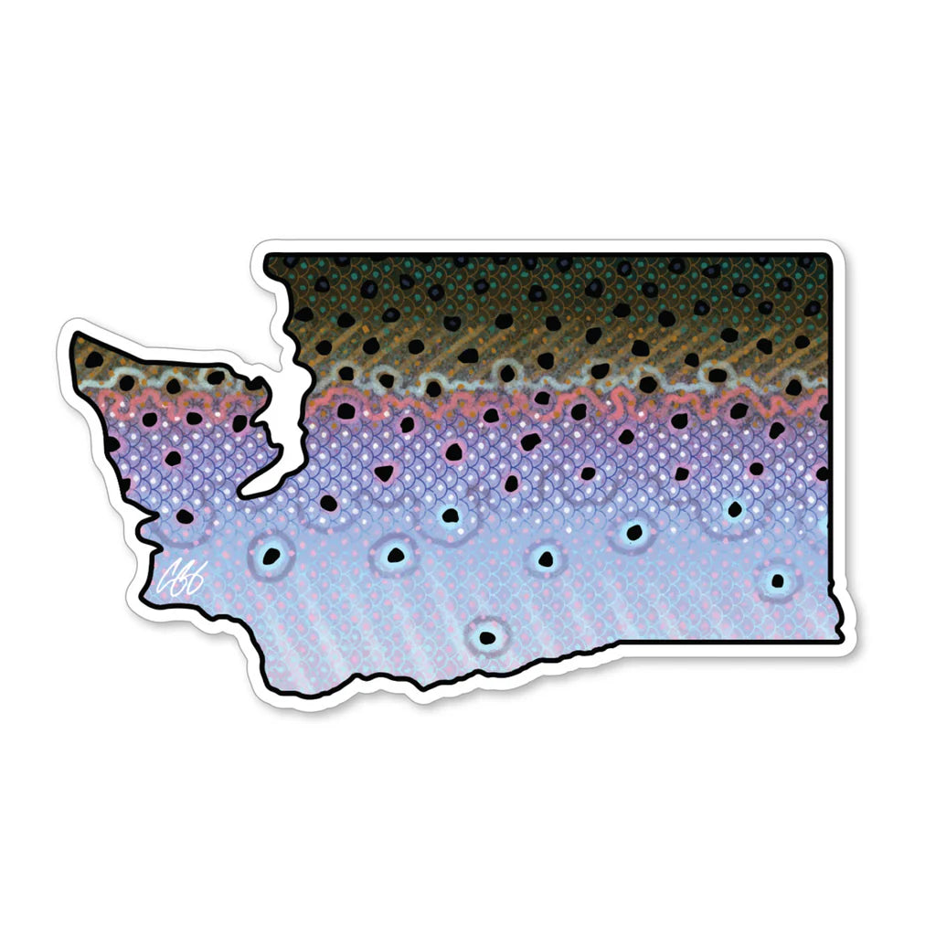 Washington - Steelhead Decal – The Confluence Fly Shop