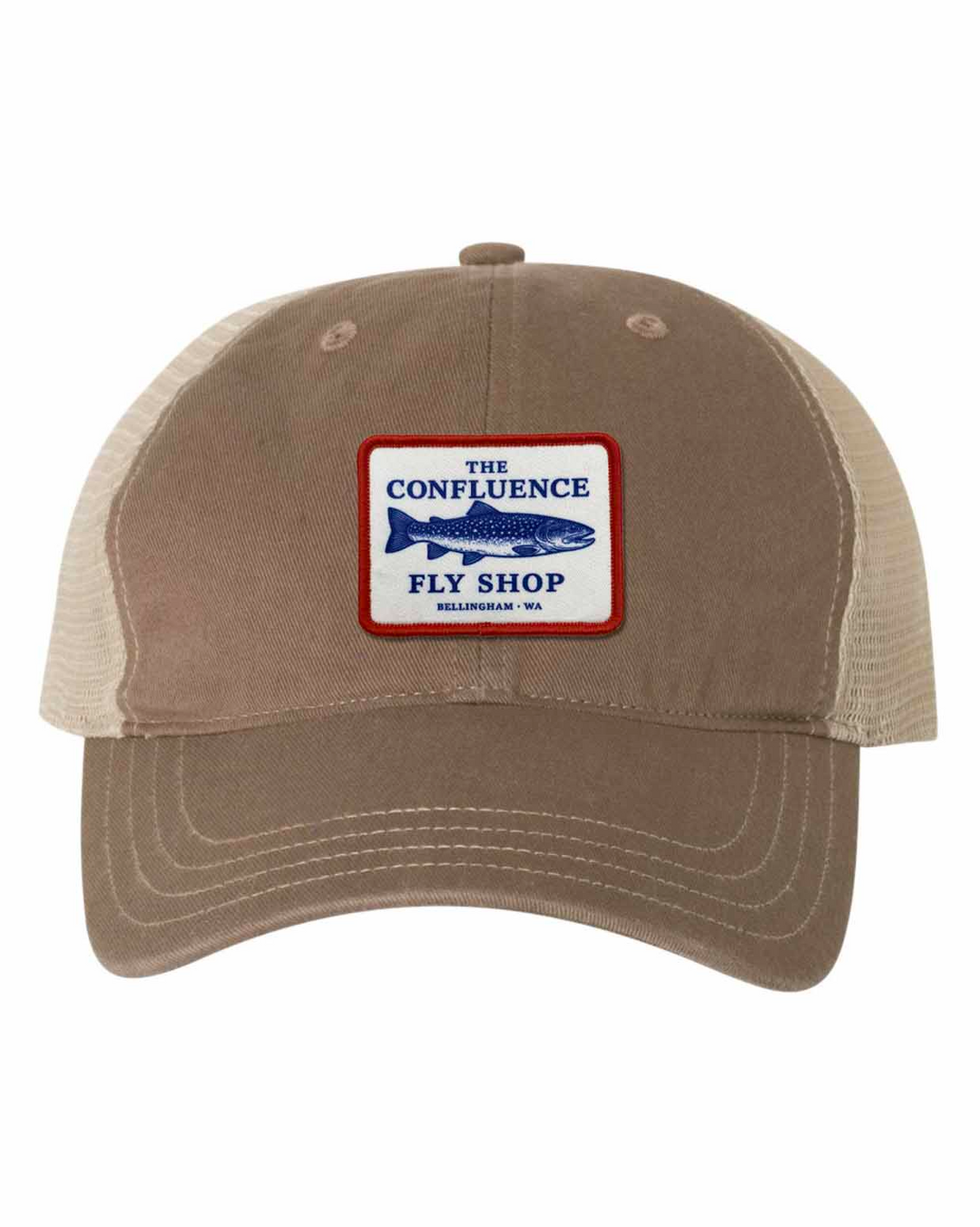 Confluence Logo Patch Hat - Bull Trout - Driftwood/Khaki