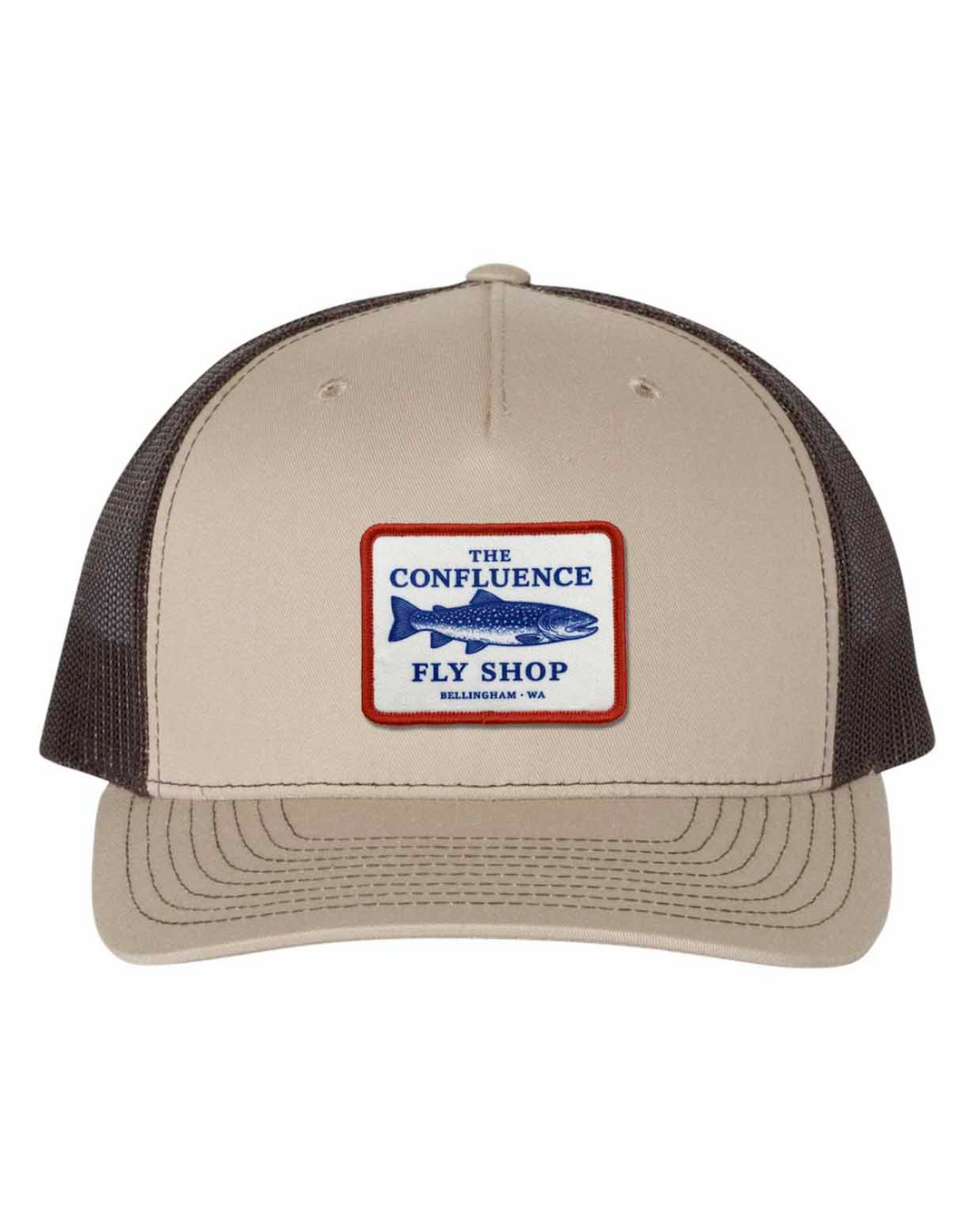 Confluence Logo Patch Hat - Bull Trout - Khaki/Coffee