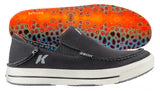 Korkers Fish Moc Brown Trout w/ Fixed Kling-On Deck Soles