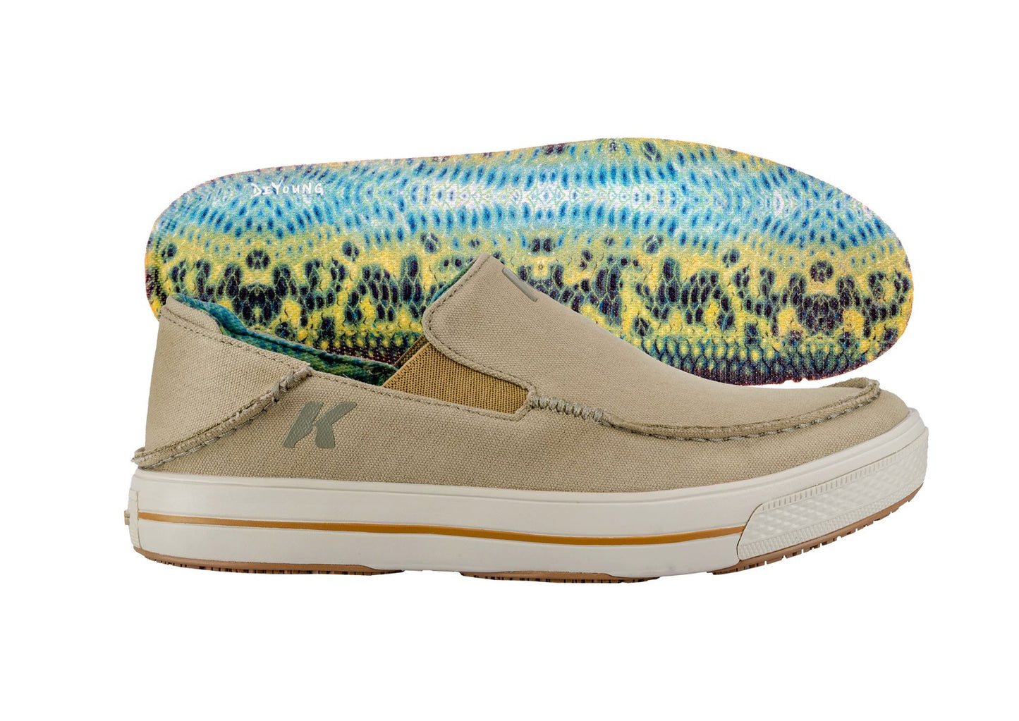 Korkers Fish Moc Bass w/ Fixed Kling-On Deck Sole