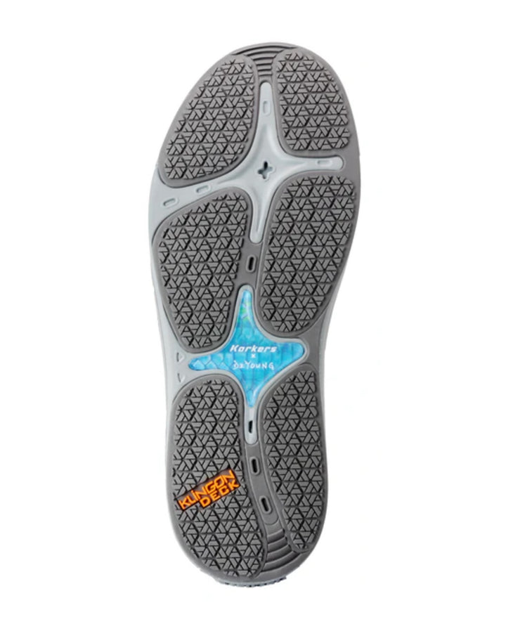 Korkers Fish Moc Tarpon w/ Fixed Kling-On Deck Soles, Black Olive