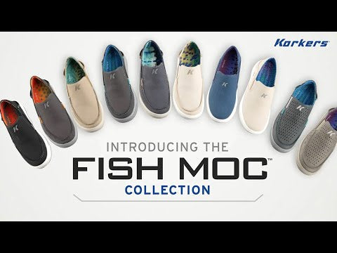 Korkers Fish Moc Brook Trout w/ Fixed Kling-On Deck Sole