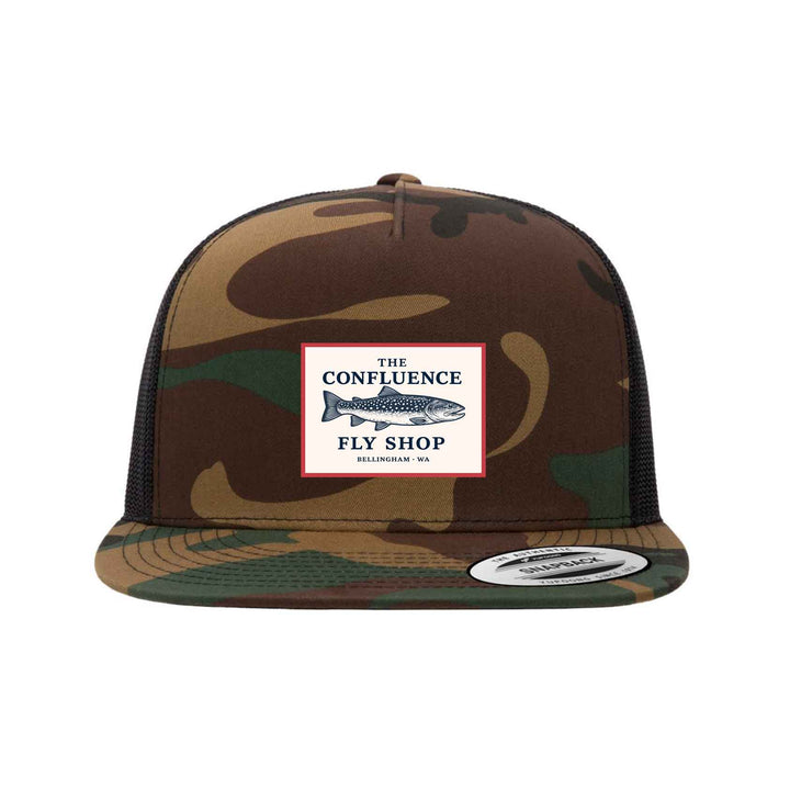 Confluence Logo Hat - Bull Trout - Camo/Black