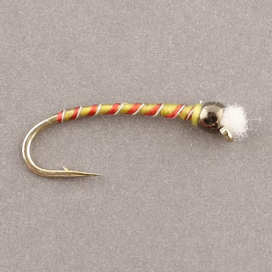 TW BB UT Yellow/Olive Chironomid UT Red & Silver Rib